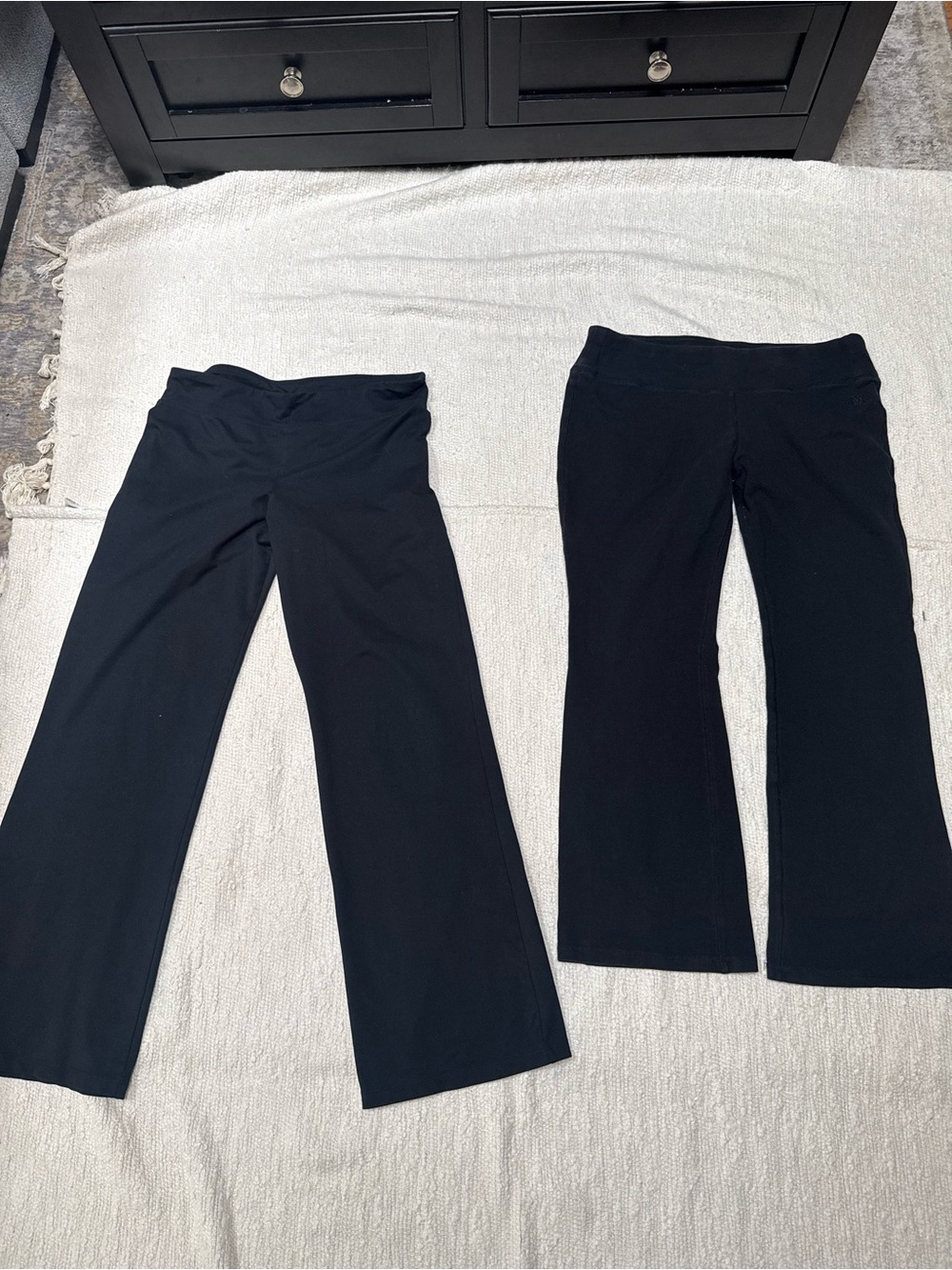LOT Of Two Pairs Of Yoga Pants Large Bootcut Black